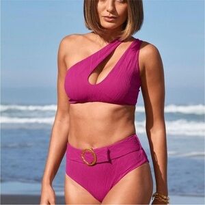 Cosita Linda beachwear‎ two piece bikini S magenta NWT